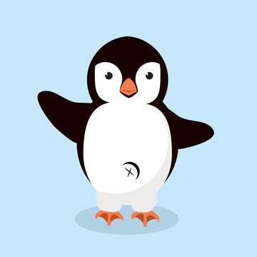 little Penguin animal vector