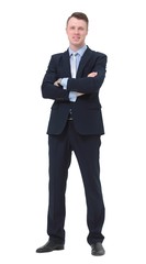 portrait of confident businessman in a business suit