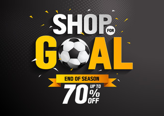 shop for goal sale, vector illustration, you can place relevant content on the area.