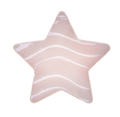Gently pink ?reamy texture isolated on white