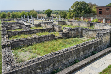 Fototapeta na wymiar Ruins of the ancient roman settlement Abrittus, Bulgaria