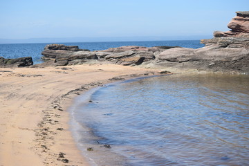 Coastline at Canty Bay, East Lothian