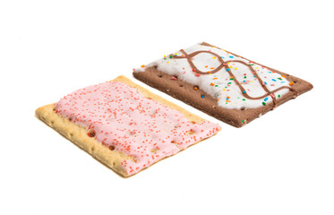 biscuits with jam with icing isolated