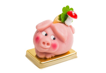 sugar beautiful pig isolated