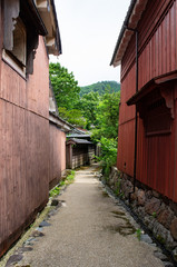 鯖街道の熊川宿の裏道