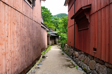 鯖街道の熊川宿の裏道