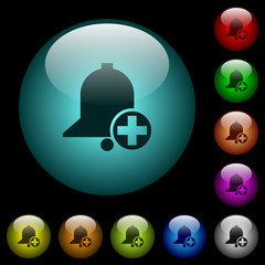 Add new reminder icons in color illuminated glass buttons