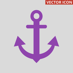 Anchor icon on grey background.