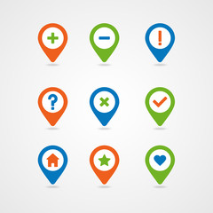 Mapping pins icon