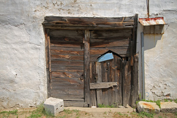 Çok eski tahta kapı 