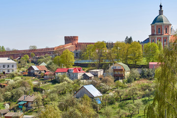 View of the Smolensk fortress, impregnable bastion, reliably def