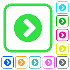 Chevron right vivid colored flat icons