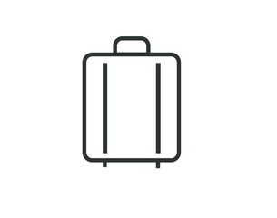 Travel bag icon for trip or luggage related designs