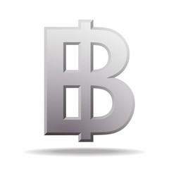 Obraz premium Thai baht currency symbol