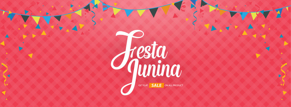 festa junina cover background template design