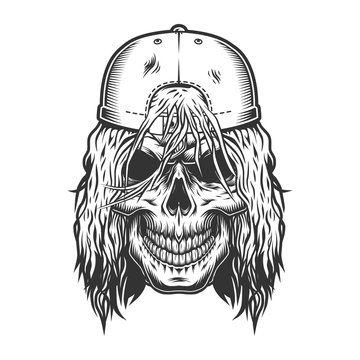 Skull Long Hair Images – Browse 2,235 Stock Photos, Vectors, and Video |  Adobe Stock