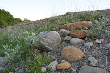 stones on a hillock
