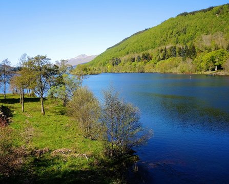 An image of Loch Tay in Perhshire, Scotland.