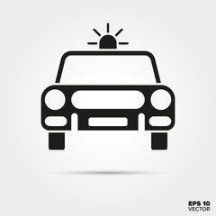 Police car vector icon