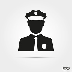 Policeman vector icon