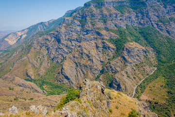 Fototapeta premium Scenic mountains, Tatev, Armenia
