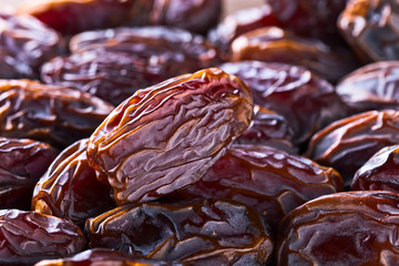 Close-up of juicy ripe dates
