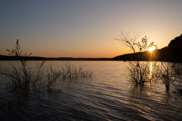 Obraz premium Sunset On The Water