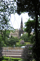 Historische Sehenswürdigkeit, Scott Monument inmitten von Edinburgh, Schottland