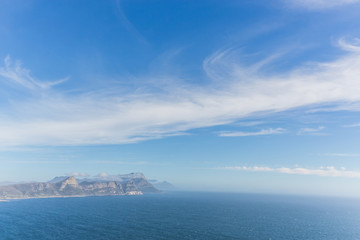 View of False Bay from Cape Point in Cape Town