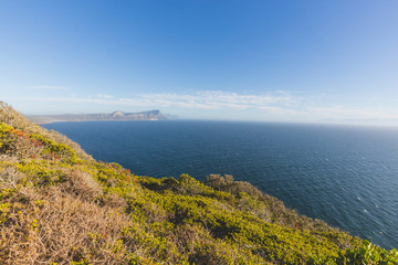Fototapeta premium View of False Bay from Cape Point in Cape Town