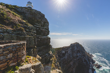 Cape Point Lighthouse in Cape Town on a perfect day