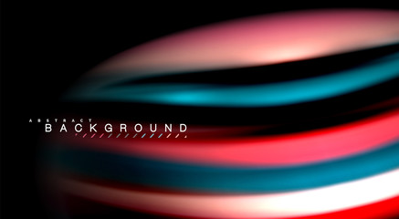 Blur color wave lines abstract background