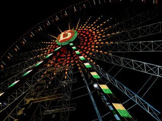Riesenrad bei Nacht 