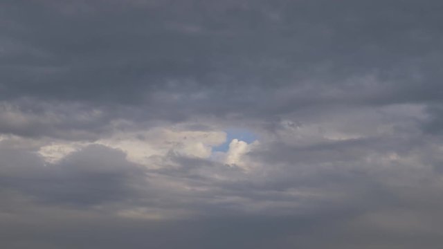 Moving clouds on sky. Nature background. 
