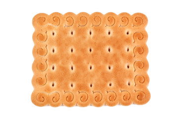 crispy biscuits cookie on white