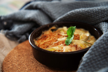 delicious scallops and vegetables pie