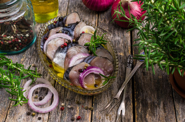 Marinated fish slices