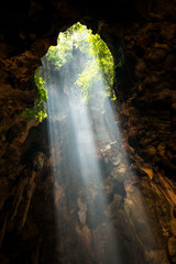 Beam from the hold of cave