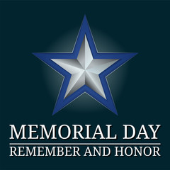 Memorial Day Star illustration
