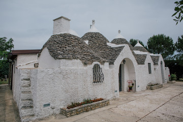 Trullo trulli old wtite city in Italy