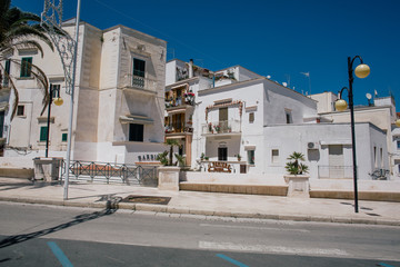 Vieste apulia city streets in Italy