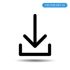 Download icon. Vector illustration eps 10