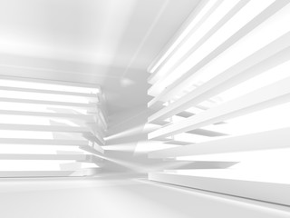 Futuristic White Architecture Design Background