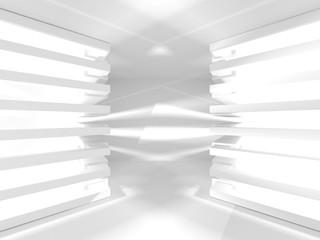 Abstract Modern White Architecture Background