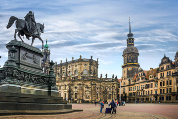 The amazing city of Dresden in Germany. European historical center and splendor.