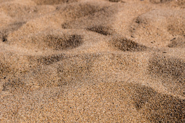 Fototapeta na wymiar Sand on the beach close up
