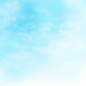 Picture of clouds on the blue sky background.