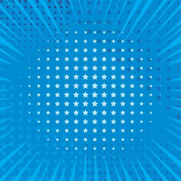 Comic star half tone background