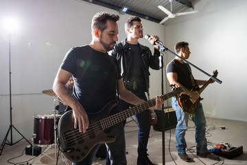Obraz premium Rock music band
