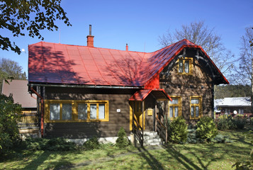 View of Tatranska Javorina village. Poprad district. Slovakia